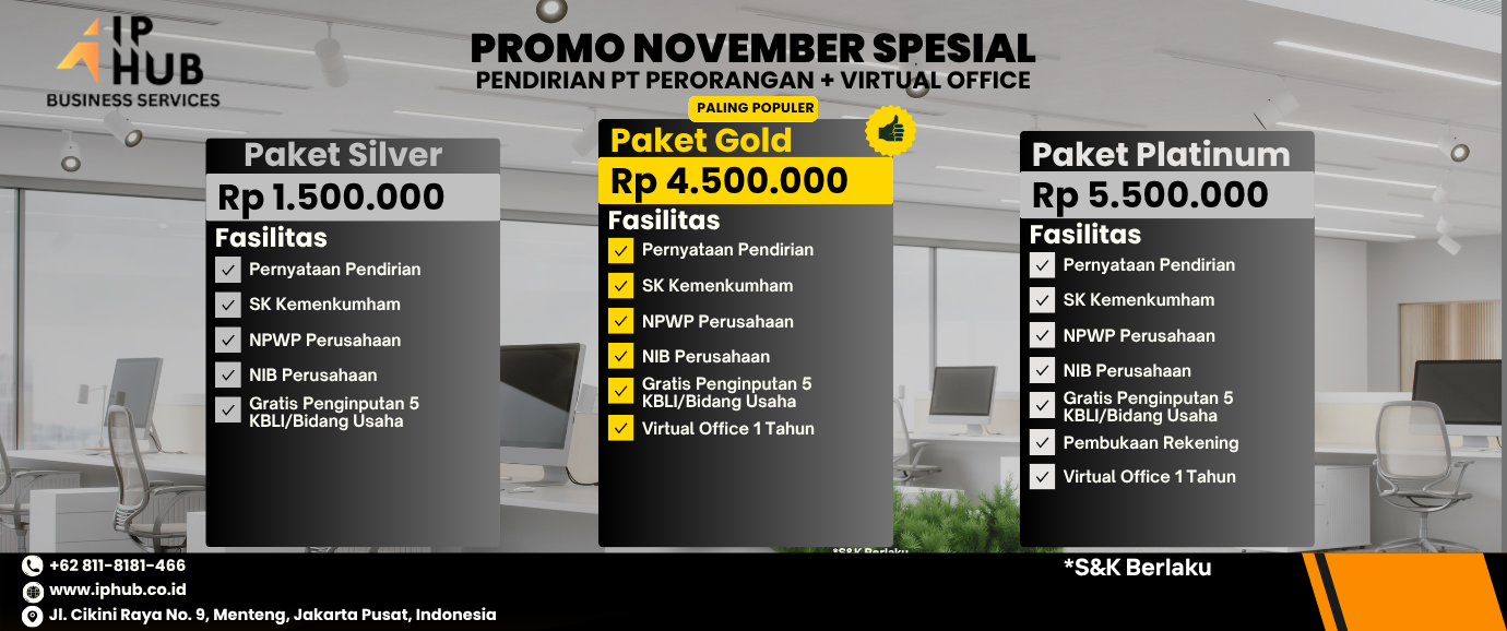 <h6><b>Special November Promo!</b></h6><h6><b>SOLE PROPIETORSHIP ESTABLISHMENT</b></h6>